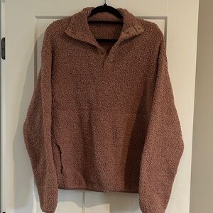 SKIMS Snap Up Sherpa Pullover